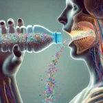 Seorang manusia menelan mikroplastik dari air dalam kemasan