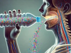 Seorang manusia menelan mikroplastik dari air dalam kemasan