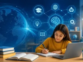 Pelajar menggunakan teknologi dan AI untuk mengembangkan cara belajar yang lebih adaptif
