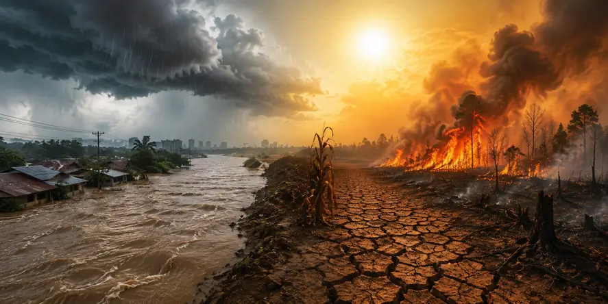 Indonesia negara 4 musim dengan hujan, kemarau, banjir, dan kebakaran hutan